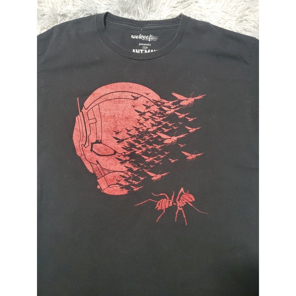 We Love Fine Marvel Ant-Man Men's SS Graphic T-Shirt Black Size L